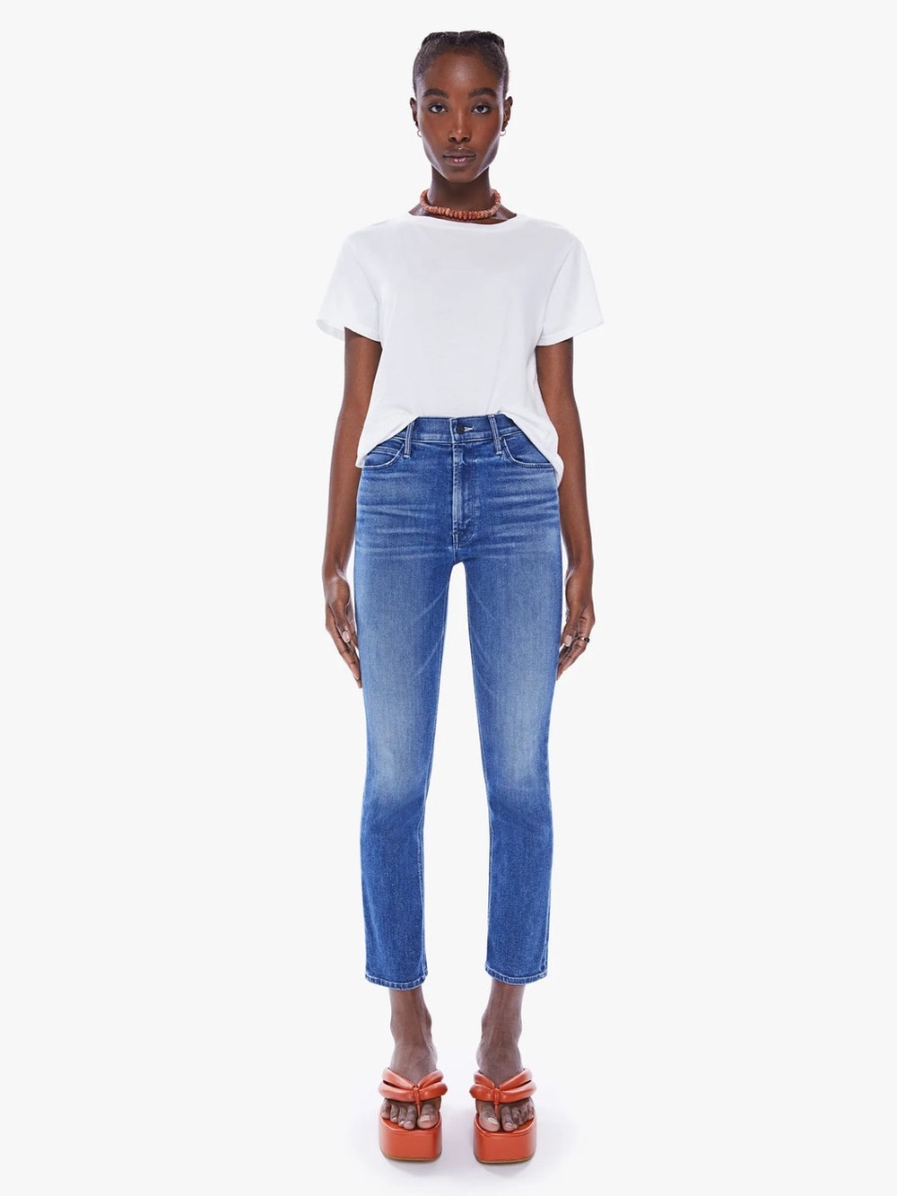 MOTHER The Mid Rise Dazzler Ankle Jeans in 
Wish On A Star Size 29